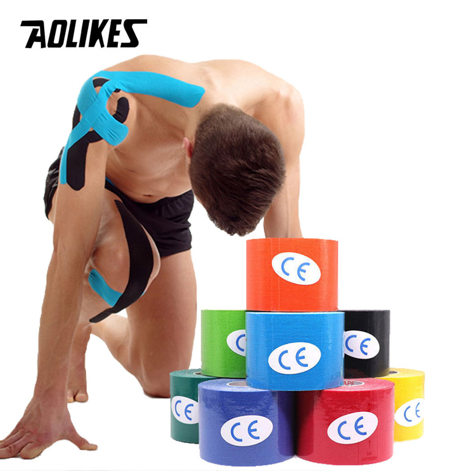 Sports Taping Precut - AOLIKES 2 Boyutu kinesiyoloji bandı Nefes