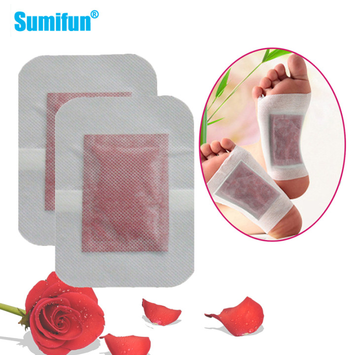 Detox Foot Patch - 10 adet bitkisel gül ayak detoks