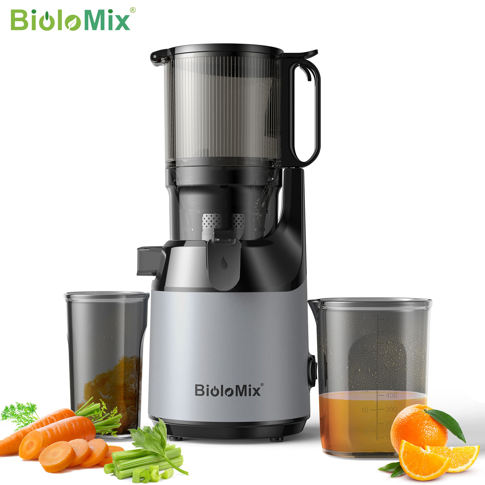 Cold Press Juicer - BioloMix Soğuk Sıkım Meyve Sıkacağı –