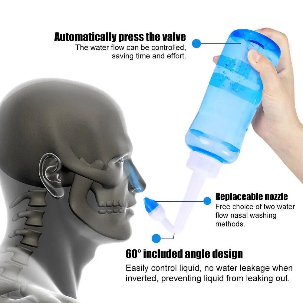 Neti Pot Nasal Rinse - 300 ml Burun Yıkama Temizleyici Burun