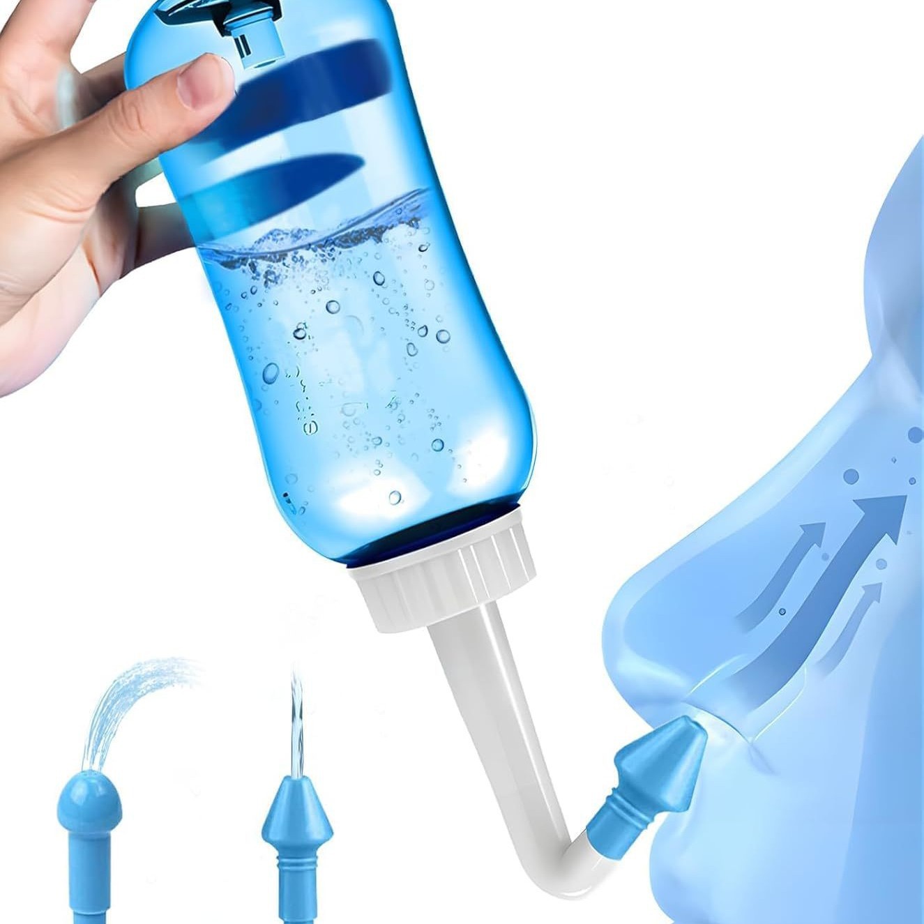 Neti Pot Nasal Rinse - 300/500ML Burun Yıkama Temizleyici Burun Yıkama