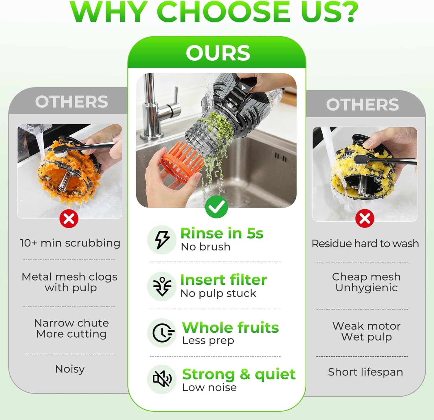 5,8 inçlik Geniş Besleme Kanal - Cold Press Juicer incelemesi ve fiyatı