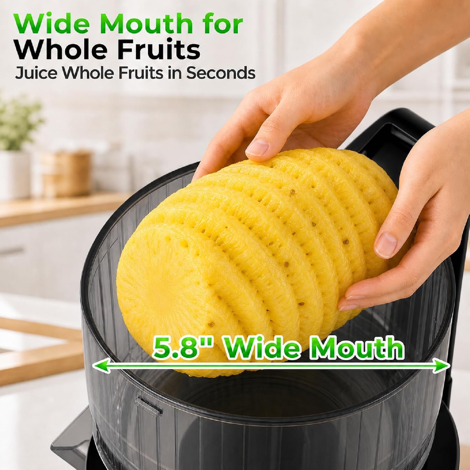 5,8 inçlik Geniş Besleme Kanal - Cold Press Juicer incelemesi ve fiyatı