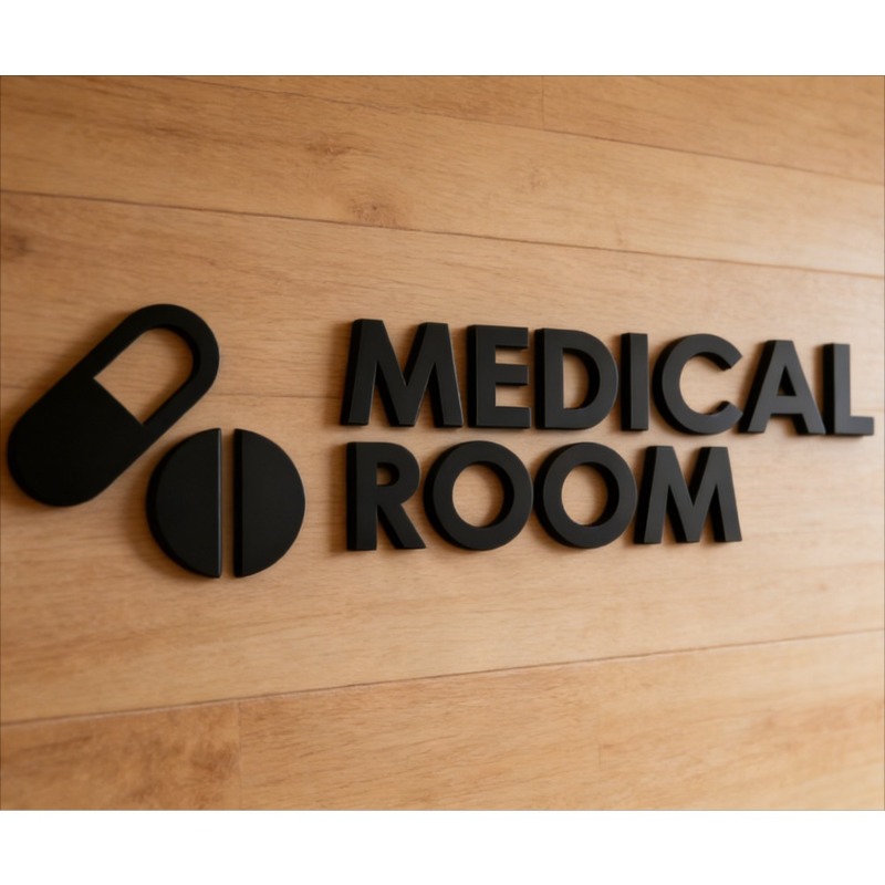 Tıbbi Oda Levhası - Akrilik 3D - Health Wellness Office incelemesi ve fiyatı