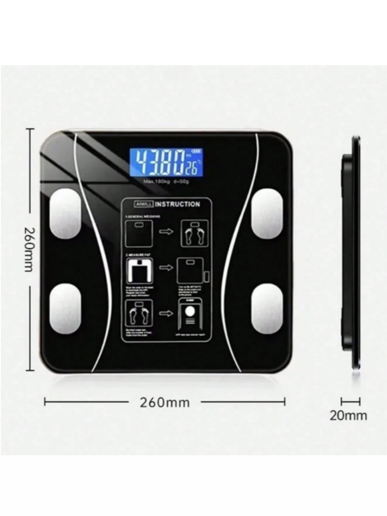 Yüksek Hassasiyetli USB Şarjlı - Digital Body Weight Scale incelemesi ve fiyatı